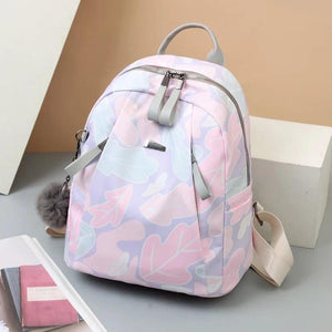 Women's Nylon Outdoor Leisure Backpack Solid Color