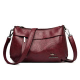 Women Leather Crossbody Bag Purse with Long Shoulder Strap