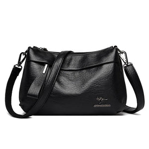 Women Leather Crossbody Bag Purse with Long Shoulder Strap