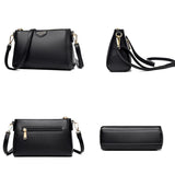 Leather Flap Shoulder Crossbody Bag Lady Sac A Main Femme