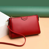 Leather Flap Shoulder Crossbody Bag Lady Sac A Main Femme