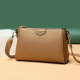 Leather Flap Shoulder Crossbody Bag Lady Sac A Main Femme