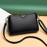 Leather Flap Shoulder Crossbody Bag Lady Sac A Main Femme