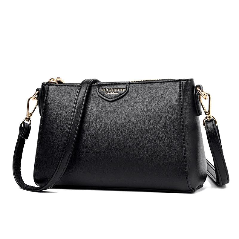 Leather Flap Shoulder Crossbody Bag Lady Sac A Main Femme