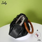 Cloud Shoulder Bag Pu Leather Top-handle Chain Bag