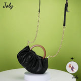 Cloud Shoulder Bag Pu Leather Top-handle Chain Bag