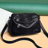 Vintage Leather Shoulder Bag for Women Small Crossbody Bag Ladies Summer Bags