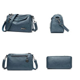 Vintage Leather Shoulder Bag for Women Small Crossbody Bag Ladies Summer Bags
