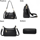 Soft Leather Shoulder Bags Vintage Crossbody Bag