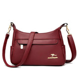 Soft Leather Shoulder Bags Vintage Crossbody Bag