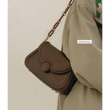 Vintage Crossbody Bag Soft PU Leather Tote Boston Handbag for Women E796
