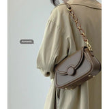 Vintage Crossbody Bag Soft PU Leather Tote Boston Handbag for Women E796