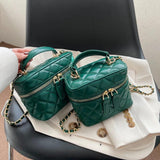Small Box Crossbody Bag for Women Chains Purse Square Clutch