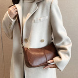 Small PU Leather Shoulder Bags for Women Hit Retro Handbags and Purses