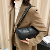 Small PU Leather Shoulder Bags for Women Hit Retro Handbags and Purses