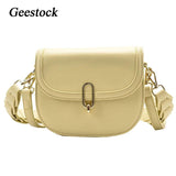 Geestock Shoulder Bag Woman Braided Shoulder Strap Crossbody Bags