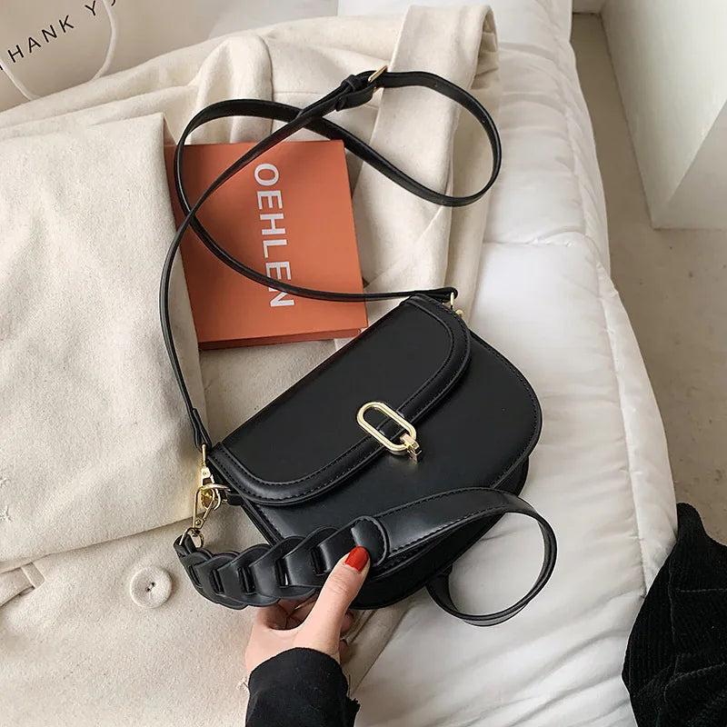 Geestock Shoulder Bag Woman Braided Shoulder Strap Crossbody Bags