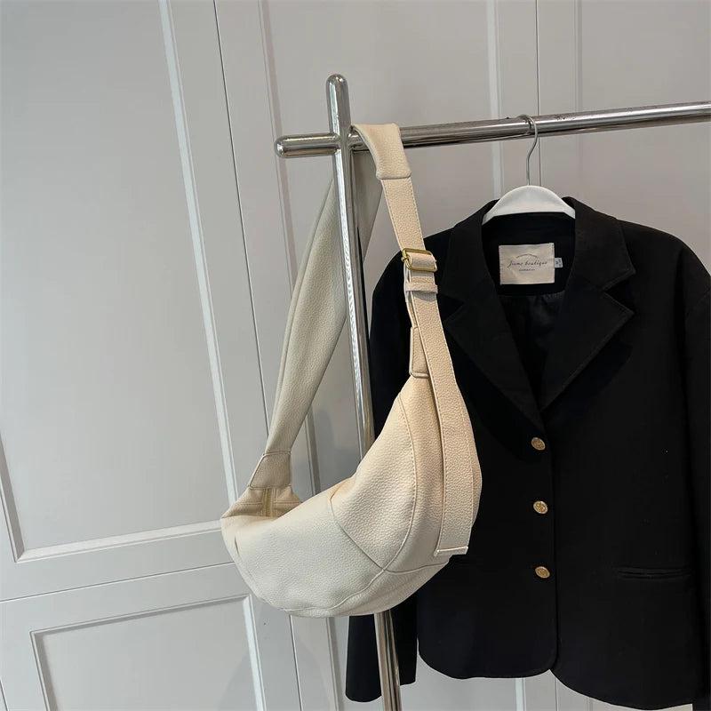 Large Crossbody Bag Women High Capacity Leather Hobo Handbag