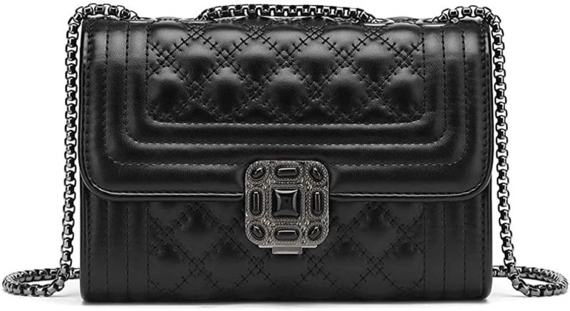 Quilted Crossbody Purse Handbag Flap Chain Shoulder Bag Women