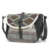 Vintage Lace Flower Tote Purse Bohemian Style Shoulder Bag