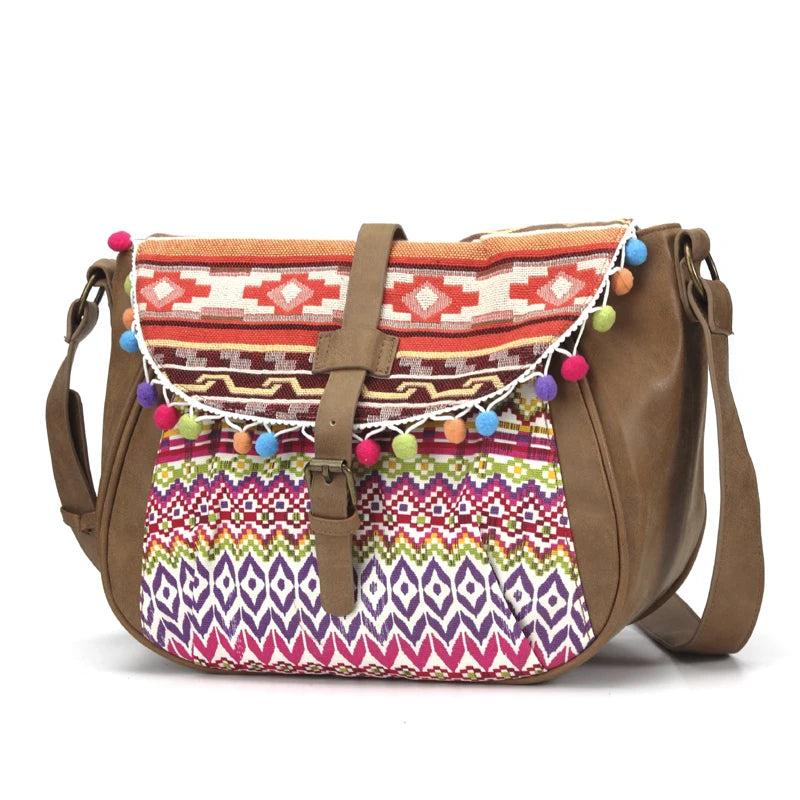 Vintage Lace Flower Tote Purse Bohemian Style Shoulder Bag