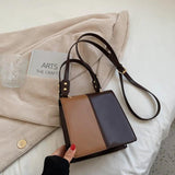 Panelled Crossbody Bags for Women Small Square Shoulder Bags