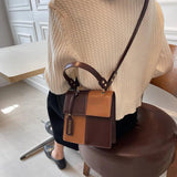 Panelled Crossbody Bags for Women Small Square Shoulder Bags