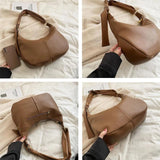 Solid Hobos Crossbody Bags for Women Spring Underarm Shoulder Bag