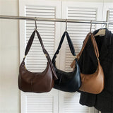 Solid Hobos Crossbody Bags for Women Spring Underarm Shoulder Bag