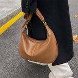 Solid Hobos Crossbody Bags for Women Spring Underarm Shoulder Bag