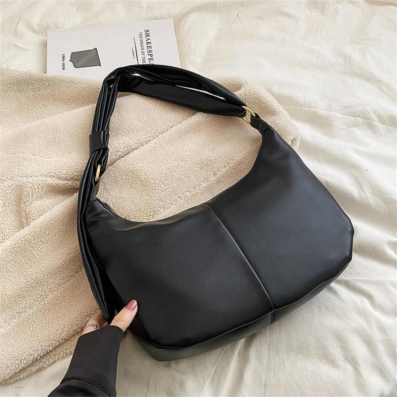 Solid Hobos Crossbody Bags for Women Spring Underarm Shoulder Bag