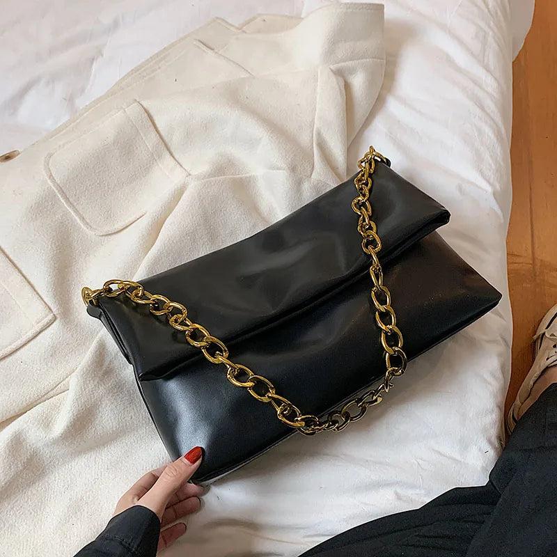 Chain Tote Bags Solid Casual Women's Bag Handbags