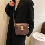 Vintage Small Flap Bag Women Handbags PU Leather Shoulder Crossbody