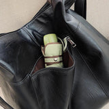 Large Soft Leather Shoulder Bag Retro Crossbody Bags for Women Big Tote Handbags