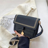 Small Flap Shoulder Bag for Women Casual Solid Female Crossbody Bag