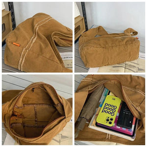 Medium Canvas Crossbody Bag For Women Casual Shoulder Purse Handbags