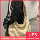 Medium Canvas Crossbody Bag For Women Casual Shoulder Purse Handbags