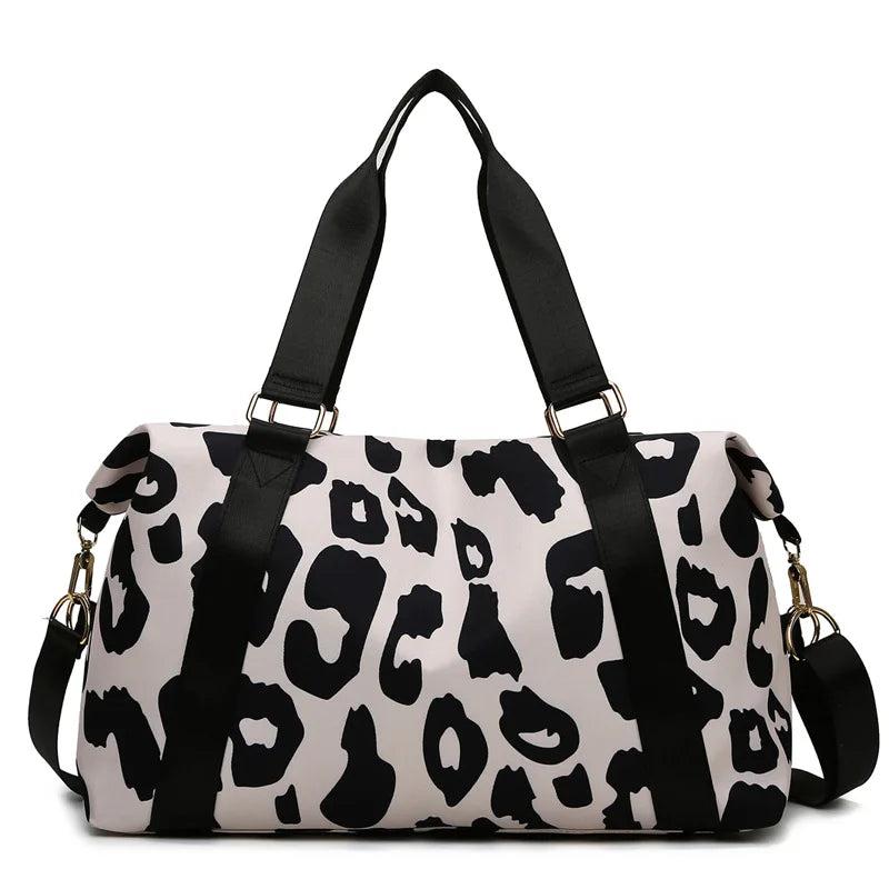 Cow Pattern Large Bag Waterproof Ladies Portable Shoulder Travel Bag
