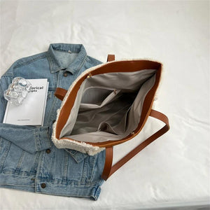 Casual Large Capacity Side Shoulder Bags for Women Winter Handbag