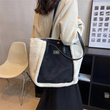 Casual Large Capacity Side Shoulder Bags for Women Winter Handbag