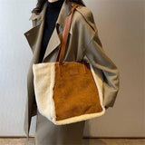 Casual Large Capacity Side Shoulder Bags for Women Winter Handbag