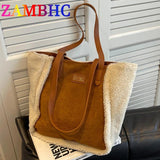 Casual Large Capacity Side Shoulder Bags for Women Winter Handbag
