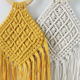 Hollow Cotton Rope Women's Bag Woven Straw Beach Female Top Handle Bags