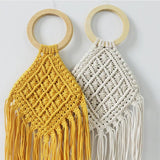Hollow Cotton Rope Women's Bag Woven Straw Beach Female Top Handle Bags