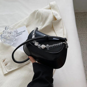 Chain Pattern Shoulder Women's Bag Pu Leather Crossbody Bags