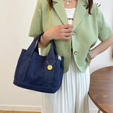 Large Capacity Women's Tote Shoulder Bag Canvas Handbag for Women Summer
