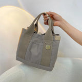 Large Capacity Women's Tote Shoulder Bag Canvas Handbag for Women Summer