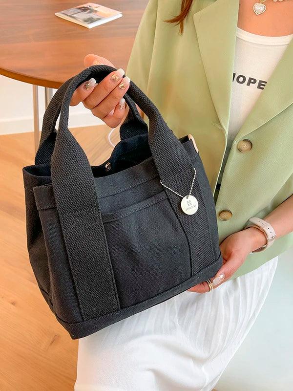 Large Capacity Women's Tote Shoulder Bag Canvas Handbag for Women Summer
