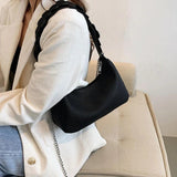 Solid Pattern Women Shoulder Bags for Girls Handbags Small Flap Bag