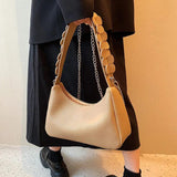 Solid Pattern Women Shoulder Bags for Girls Handbags Small Flap Bag